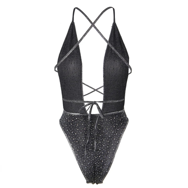 בגד גוף- DAIMOND NOIR BODYSUIT