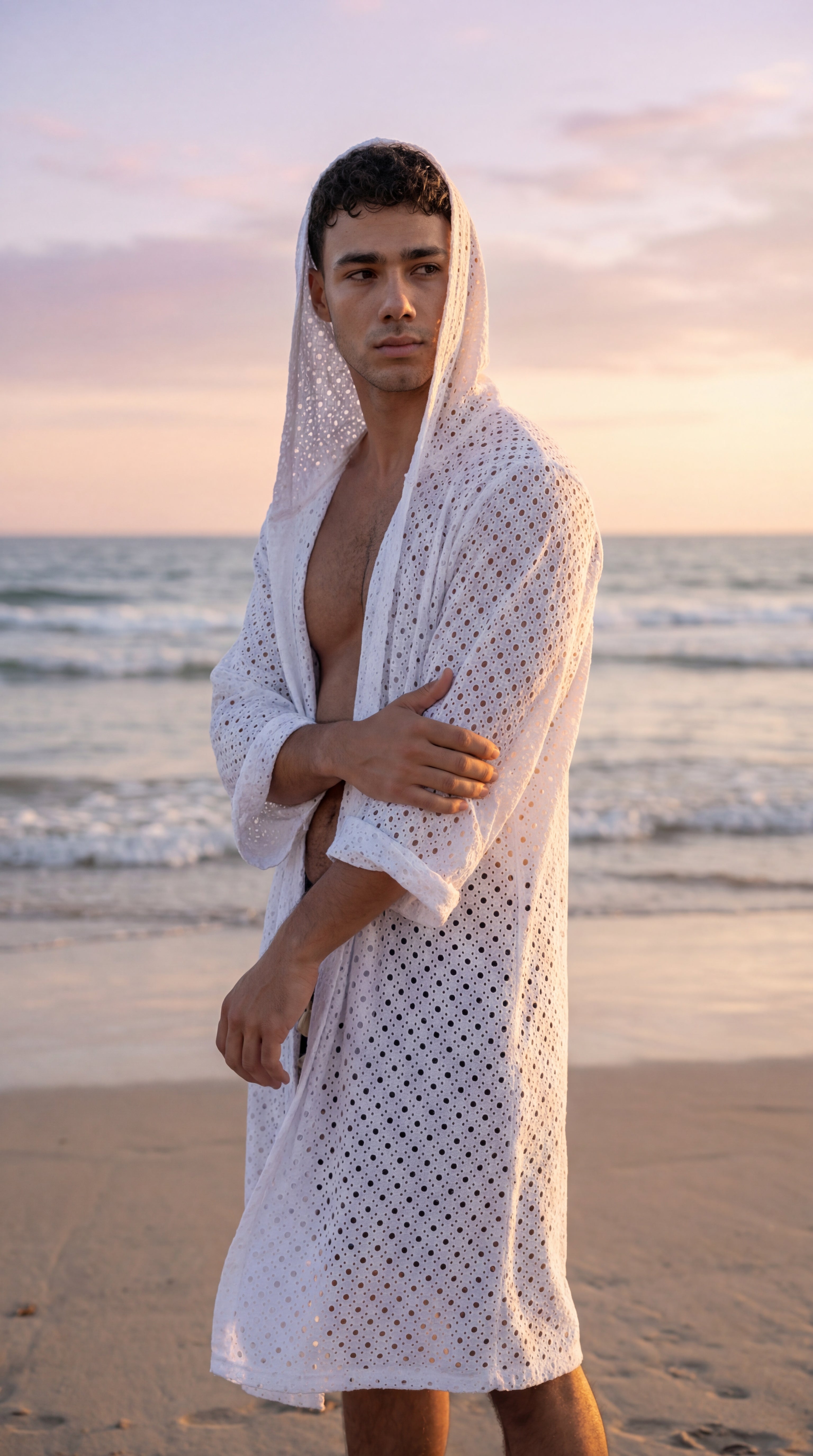 קימונו- WHITE LIAN KIMONO