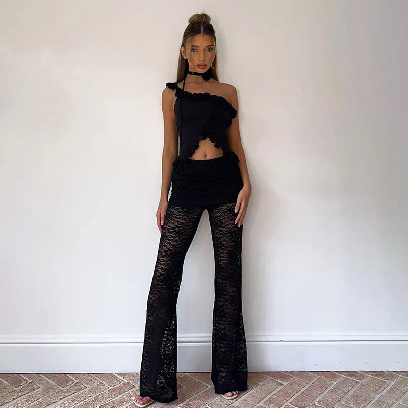 מכנס- CHIC LACE PANTS