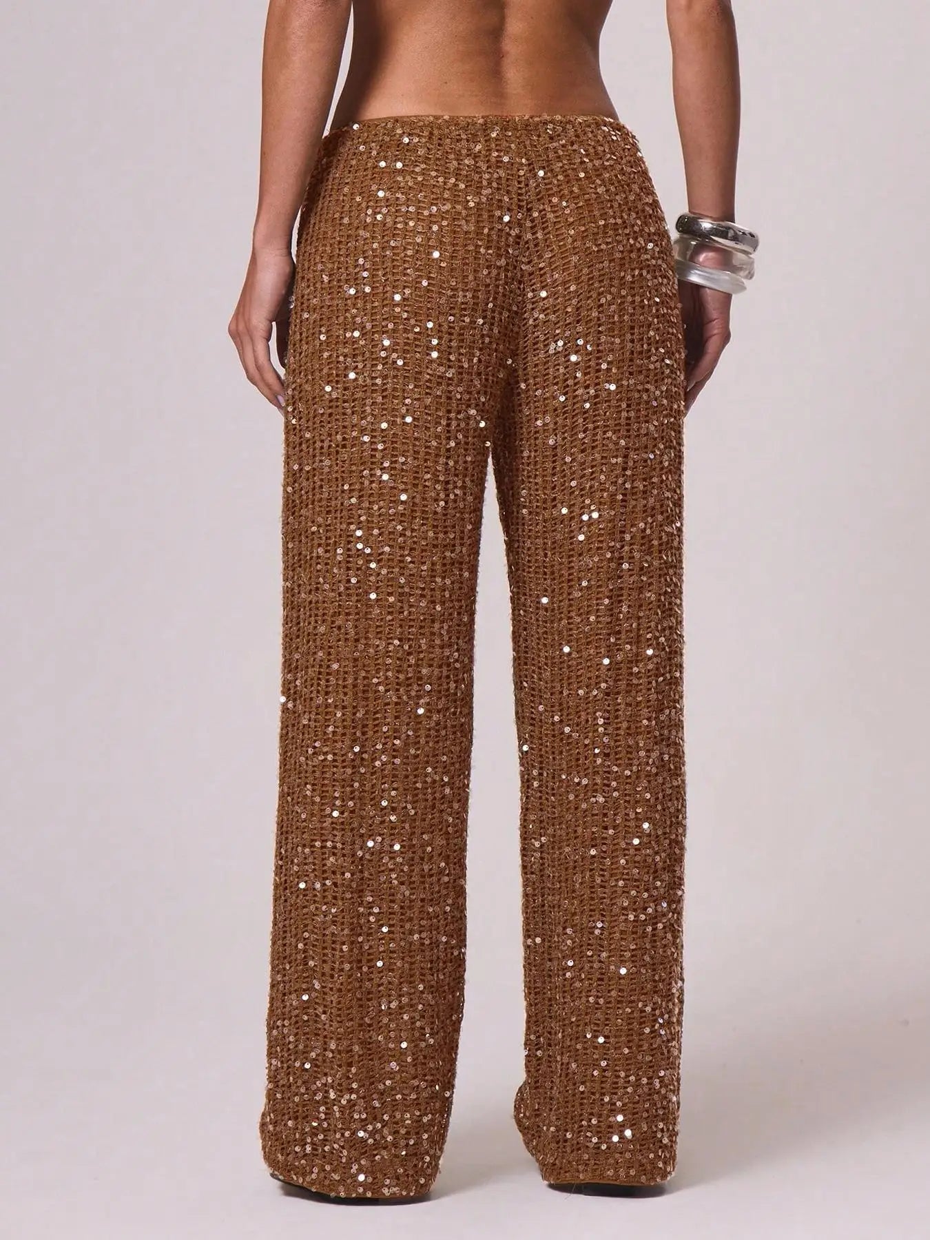 COCOA BRONZE PANTS- מכנס