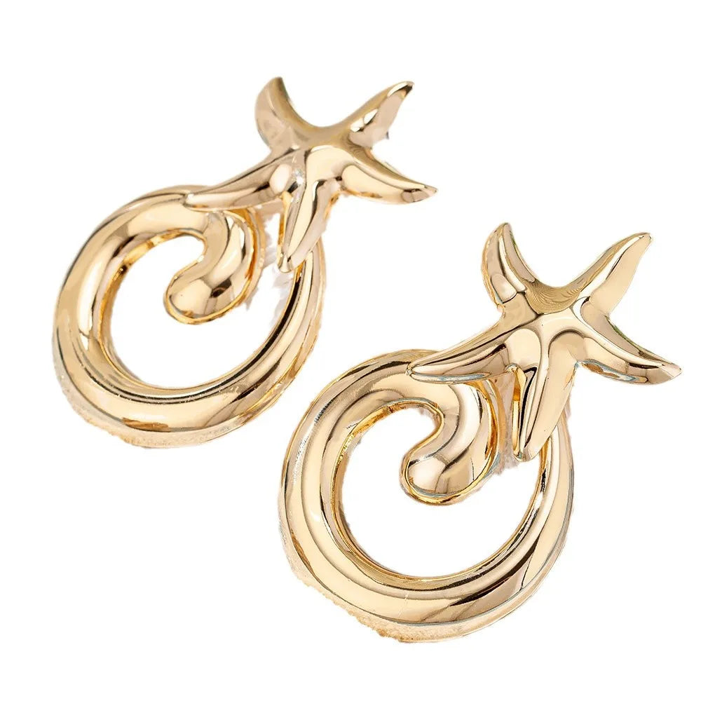 עגילים- GOLDEN FLOW