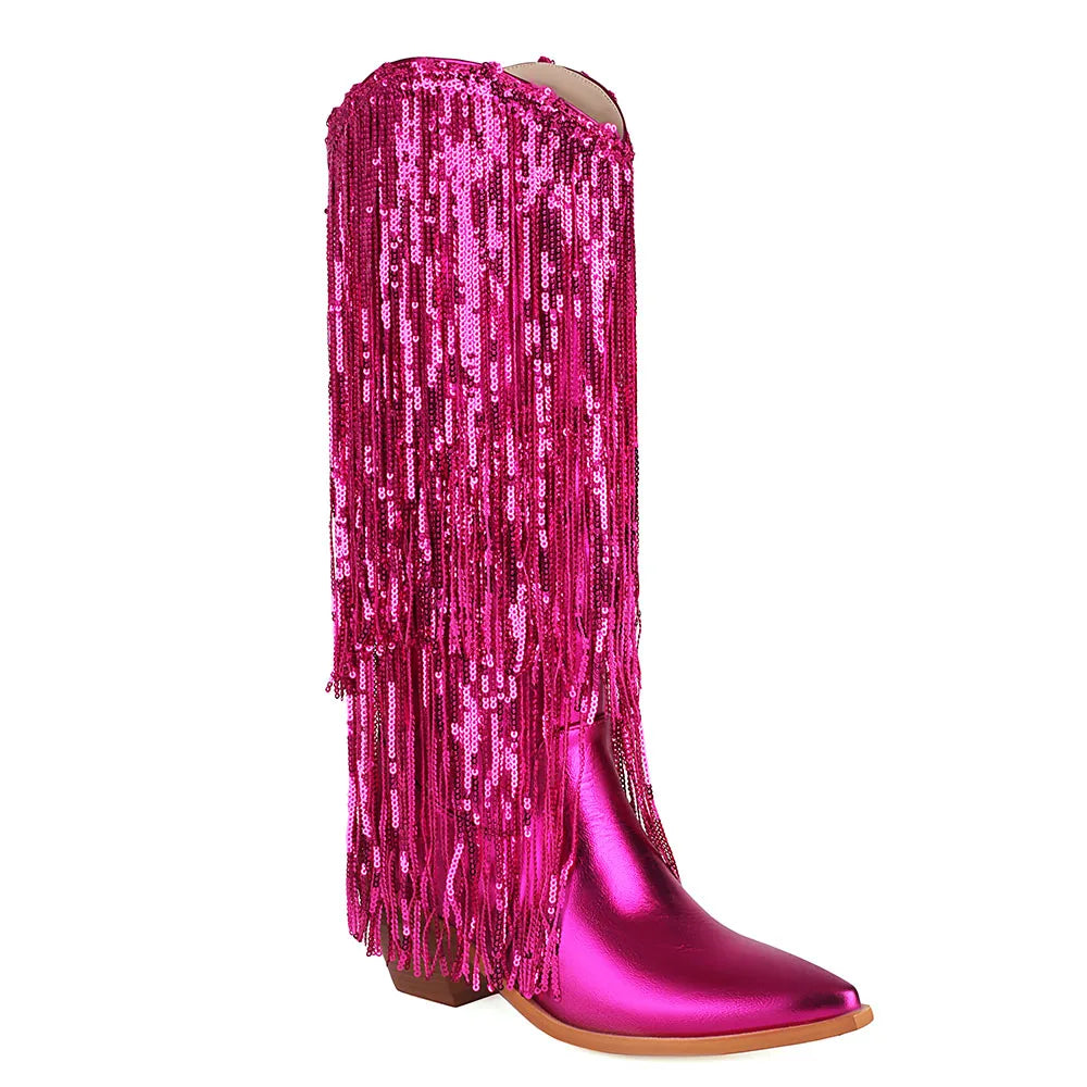 מגפיים- WILD FRINGE BOOTS