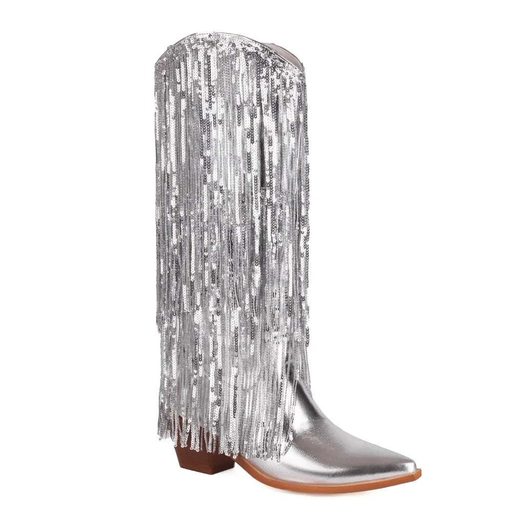 מגפיים- WILD FRINGE BOOTS