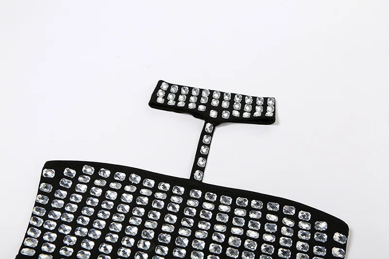 טופ- Y2K SPARKLE TIE TOP