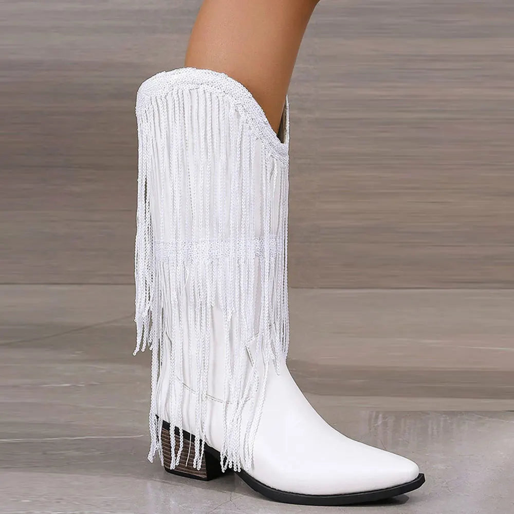 מגפיים- WILD FRINGE BOOTS