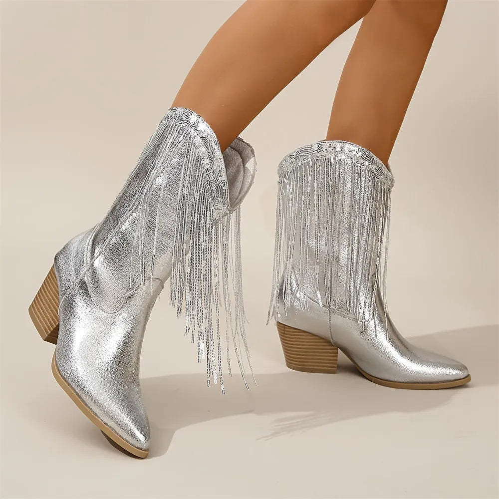 מגפיים- WILD FRINGE BOOTS