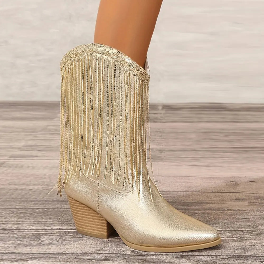 מגפיים- WILD FRINGE BOOTS