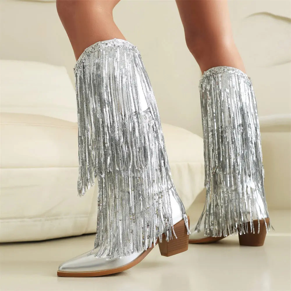 מגפיים- WILD FRINGE BOOTS