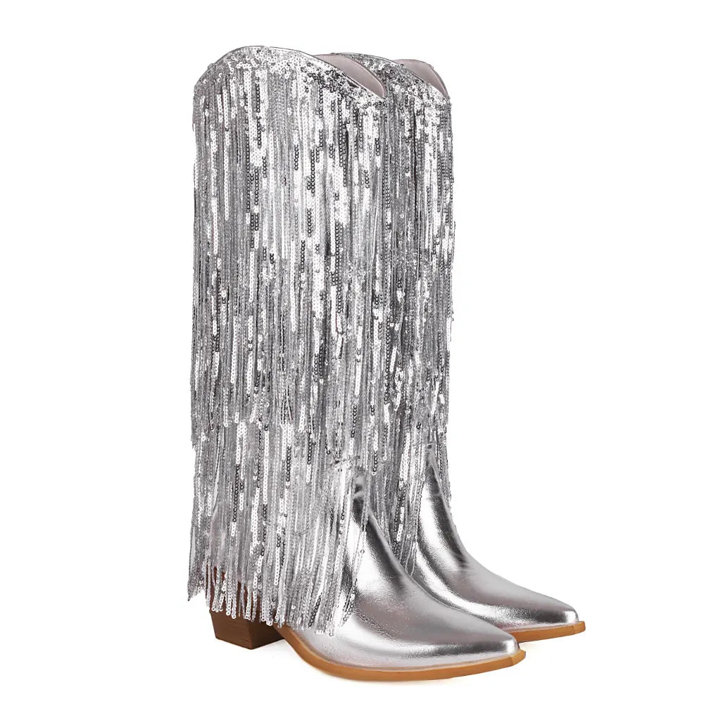 מגפיים- WILD FRINGE BOOTS