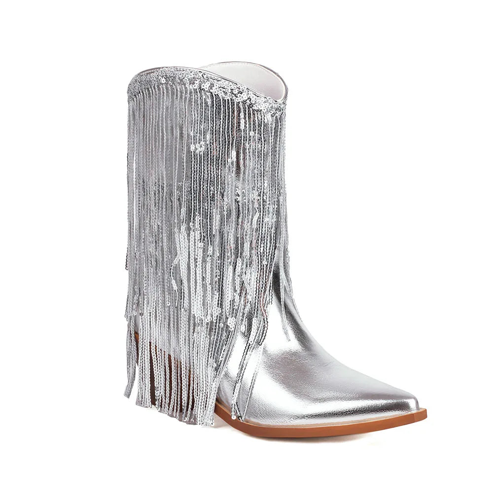 מגפיים- WILD FRINGE BOOTS