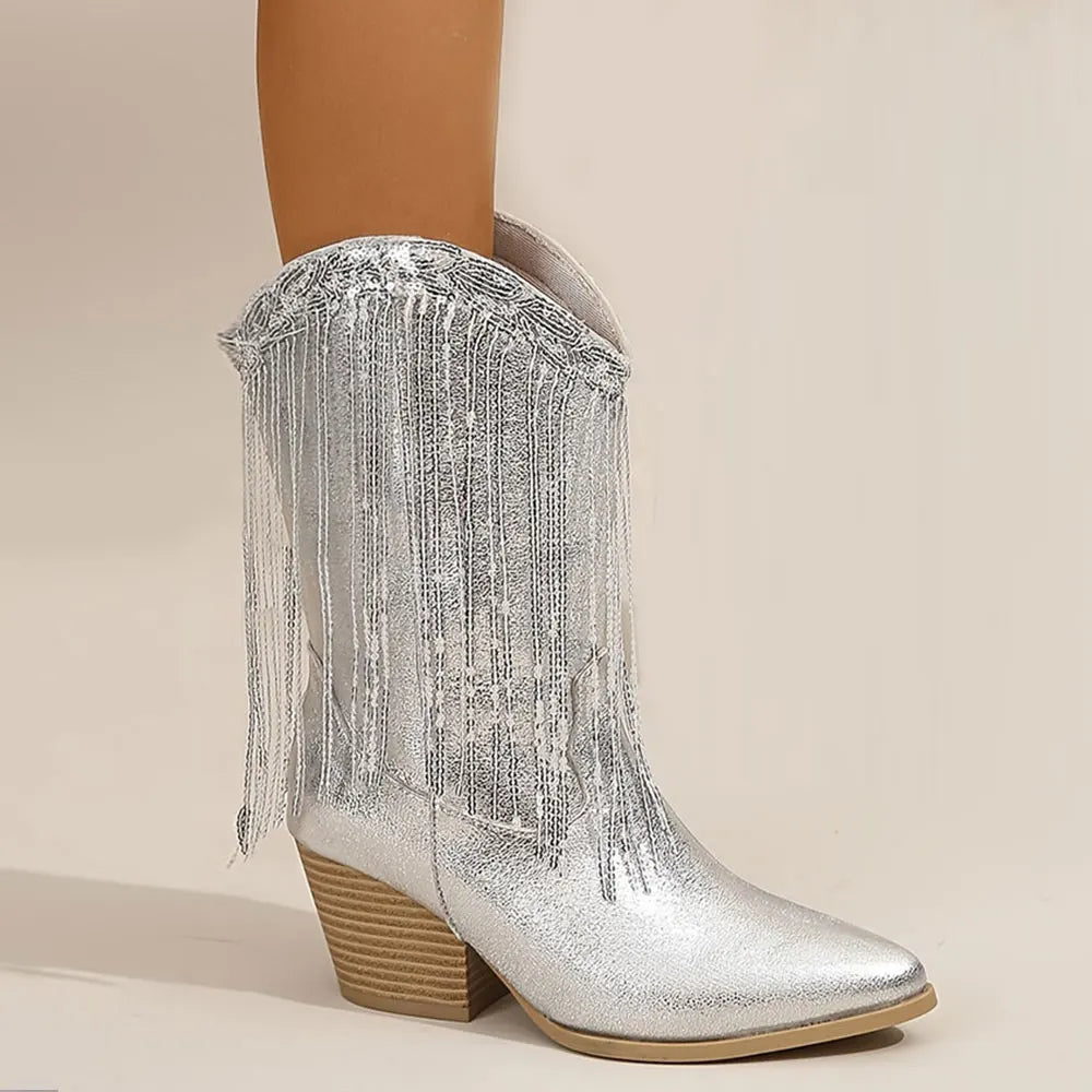 מגפיים- WILD FRINGE BOOTS