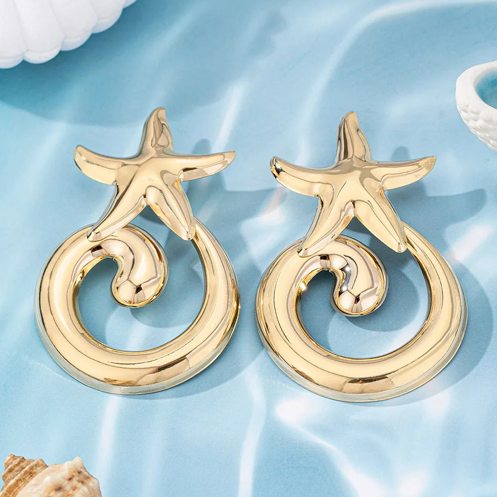 עגילים- GOLDEN FLOW