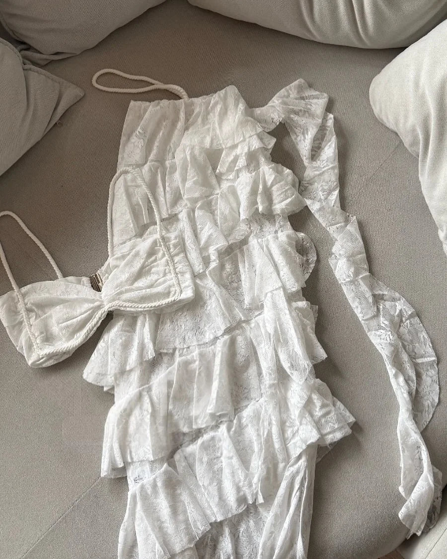 MYKONOS LACE SET- סט
