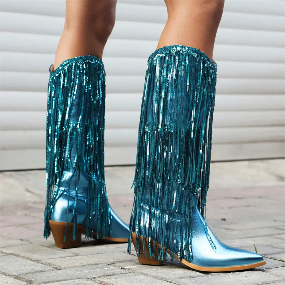 מגפיים- WILD FRINGE BOOTS