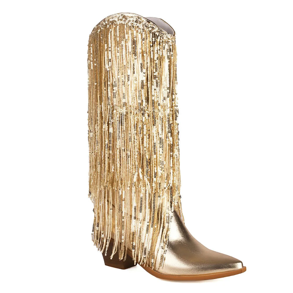 מגפיים- WILD FRINGE BOOTS