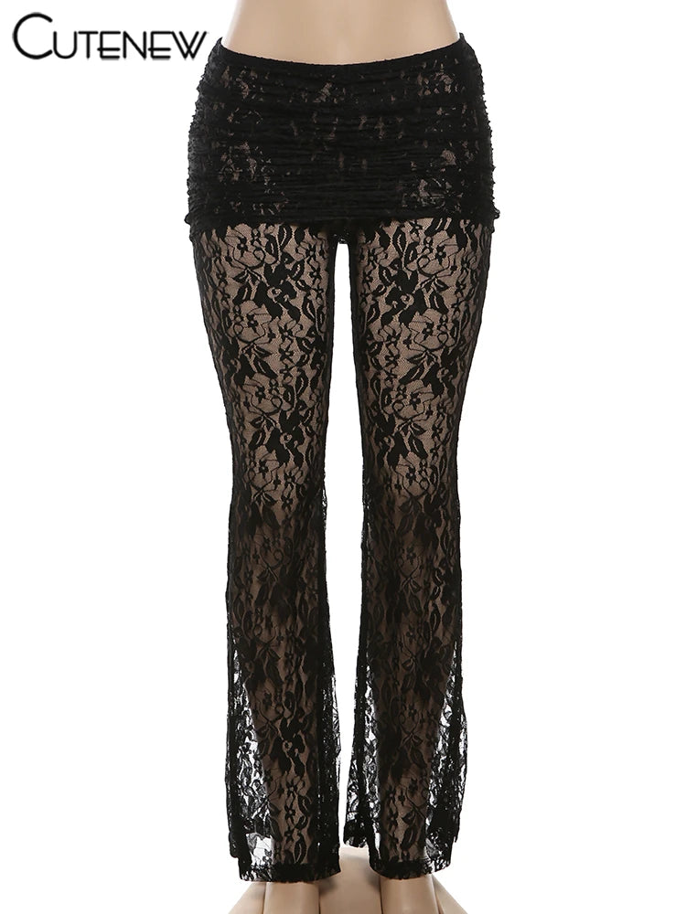 מכנס- CHIC LACE PANTS